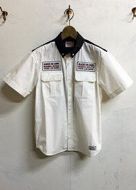 BUENA VISTA (ブエナビスタ) ABSINTHE WORK shirt-WHITE