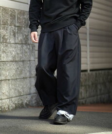 DIET BUTCHER ダイエットブッチャー / Two tuck wide trousers ツータック ワイドトラウザーズ