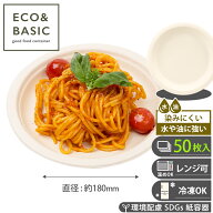 【レビュー投稿で最大1,000円OFFクーポン進呈】【50枚】18cmプレート 紙皿 おしゃれ 業務用 使い捨て バ…