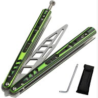 【お買い物マラソン7/10限定 ポイント3倍 10%オフ】バタフライナイフ 練習用 トレーニング用 刃無し 未開…