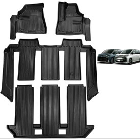 【3/17限定 ポント2倍UP】トヨタ NOYH VOXY ヴォクシー ノア 90系 車用フロアマット・カーマット 3D TPE材質カーマット TOYOTA7人乗用 フロアマット+ラゲッジマット5点セット 滑り防止 防水 汚れ保護 キズ防止 (1~3列目) e1