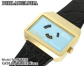 METRO アナデジモダン腕時計 【PHILADELPHA】WW036(GOLD/BLUE)