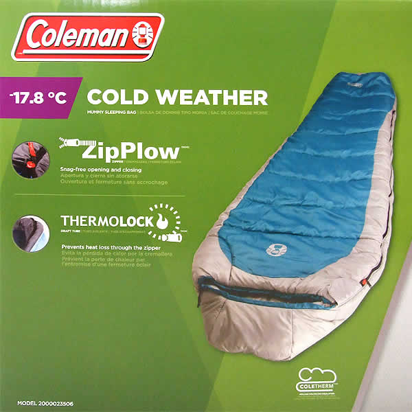 【送料無料】Coleman COLD WEATHER 寝袋 マミー型シュラフ Model2000023506 | ウイッチ