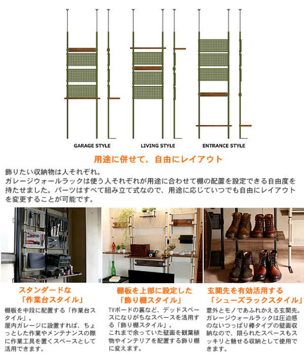 楽天市場】【送料無料・代引き不可】DOPPELGANGER ガレージウォール 