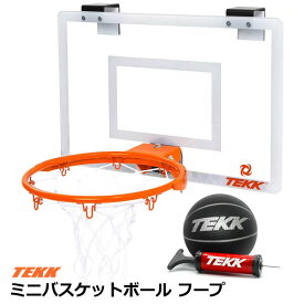 【送料無料】TEKK テック ミニバスケットボール フープ バスケットボールゴール ポリカーボネート製バックボード ボール付属 ポンプ付属 室内 子ども キッズ おもちゃ スポーツ玩具 誕生日 クリスマス プレゼント コストコ