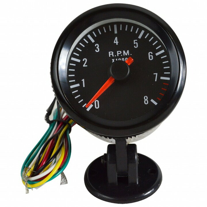 楽天市場】汎用 車 タコメーター エンジン 回転数 RPM 3気筒 4気筒 6 