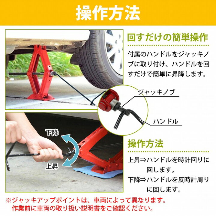楽天市場】【訳あり】パンタジャッキ 連結ハンドル 1t 1トン ホイール 