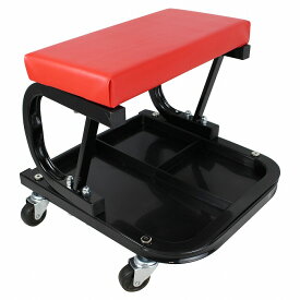 ローラーシート キャスター付 メンテナンス 作業 椅子 作業用 赤 作業用いす