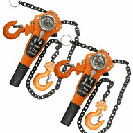2個set1.0t レバーホイスト 荷締機 レバー式 チェーン ブロック ガチャ ガッチャ レバー チェン ブロック…