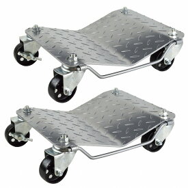 『鉄輪』 積載荷重1100kg 1t 頑丈 2台 タイヤドーリー カー ホイール ドーリー 故障 修理 整備 不動車 移動 工具 2個 セット