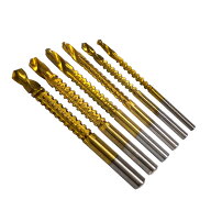 のこぎりドリル 3～8mm 6本セット ドリル 刃 ビット 電動 インパクト ドライバー 木工ドリル 切削工具 木…