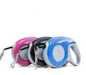 便利なロック機能付き!犬用伸縮リード 5m/5メートル 自動巻き取り 散歩用リード コンパクト ペット用品 散歩グッズ 全3色