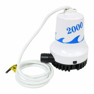 12V 24V ビルジポンプ 2000GPH 海水 対応 毎分126L 水中ポンプ 船 ボート ヨット 船舶 雨水 浸水 排水 排…