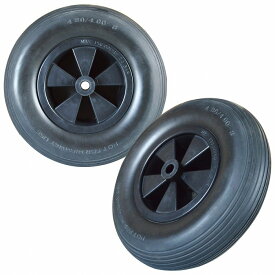 15インチ 船外機 ドーリー カヤックキャリー 交換用 タイヤ 39cm ノーパンク ゴム タイヤ オフロード 砂浜 カート 4.00-8 2本