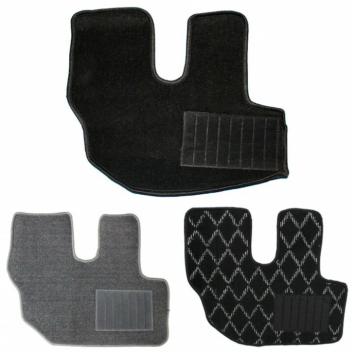 楽天市場 汎用 トラック 2t 普通車用 フロアマット 運転席用 全3色 ヒールパッド付き 絨毯 Wide Range