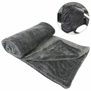 最強!! 洗車 拭き取り タオル 縁無し 傷防止 吸水 両面タイプ マイクロファイバー クロス 60cm × 90cm セーム 代替 Lサイズ