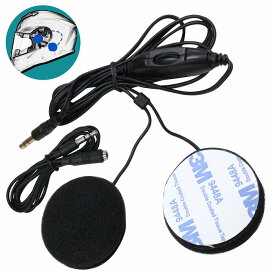 ヘルメット用 イヤホンマイク 音量調整付き ボリューム調整 ヘッドホン インカム スピーカー バイク用 イヤホン ハンズフリー