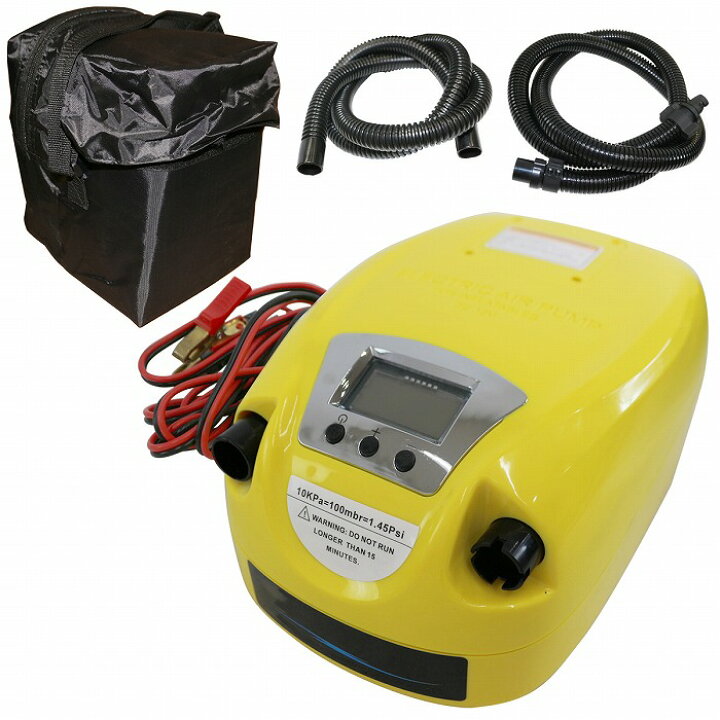 楽天市場】ゴムボート用 12v デジタル式 高圧ポンプ 電動 空気入れ 