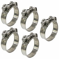 5個セット マフラーバンド 64 - 67mm ホース バンド ステンレスマフラークランプ