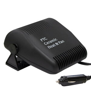 車載 温風 送風 ファンヒーター 12V 150W ガラス 凍結 曇り 防止 ヒーター 汎用 車 多用途 温風 暖房 180度 回転 除霜 換気