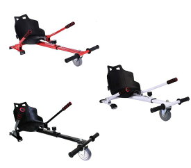 大人気！ バランススクーター ホバーカート 電動 カート アタッチメント 三輪 ミニスクーター ドリフト フレーム 全3色 ブラック/黒 ホワイト/白 レッド/赤