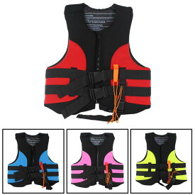 フローティングベスト (笛付き）ライフジャケット カラー：全4色 サイズ：5サイズ 救命胴衣