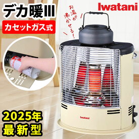 イワタニ カセットガスストーブ デカ暖3 CB-STV-DKD3 暖房 ヒーター ガスヒーター ストーブ ポータブル ストーブ 天板 湯沸かし可 加湿 ポータブルヒーター デカだん コードレス 電源不要 軽量 持ち運び 持ち手 停電 防災 屋内 暖房器具 あったか IWATANI 岩谷産業 送料無料