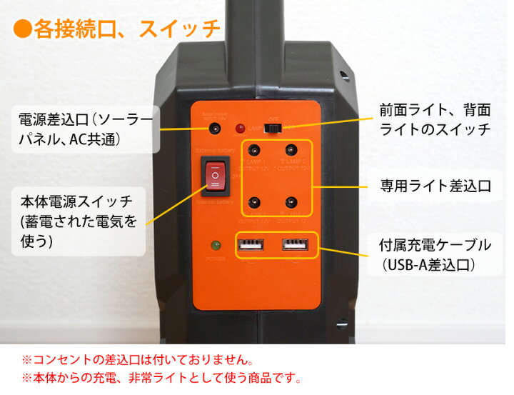 楽天市場】【送料無料】家庭用ソーラー蓄電器 AT-9078A 家庭用 