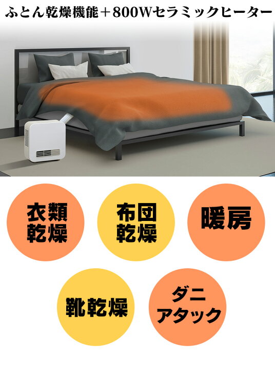 楽天市場】【送料無料 ポイント10倍】2in1ふとん乾燥機&セラミック 