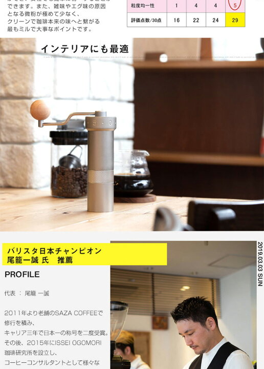 楽天市場】1ZPRESSO コーヒーグラインダー ZPRO コーヒーミル 手動  