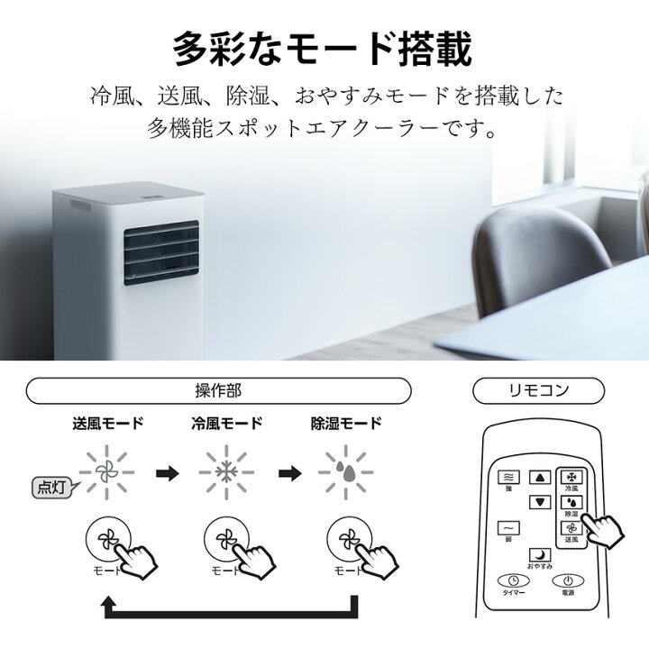 楽天市場】スポットエアクーラー SC-T2545WH スポットエアコン スリー 