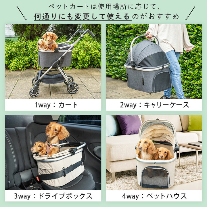 楽天市場】値下げ！7/27/8:59迄☆ ペットカート 小型犬 中型犬 分離型 