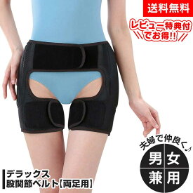 【送料無料】股関節 サポーター 両足 デラックス股関節ベルト 両足用 かるかる滑節 股関節サポーター 股関節ベルト 男女兼用 股関節 ベルト メッシュ 整体中井施療院 中井一弘先生 通気性 薄手 運動 腰痛 痛み ゆがみ サポート 骨盤 贈り物 母の日 父の日 敬老の日【STK】