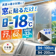 クーポン有★8/17/8:59迄 遮熱シート 窓 網戸 日本製 94×100cm 94×200cm UVカット77％ 赤外線カット62…