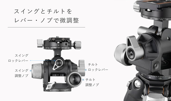 楽天市場】【一年保証】Leofoto(レオフォト) G4 ギア雲台［3/8インチ  
