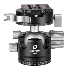 [12/04~12/11期間限定10%OFF][★]「箱潰れ・訳アリ」Leofoto(レオフォト) LH-36PCL 自由雲台［3/8,1/4インチ対応｜ボール径36mm｜レバータイプ｜プレートNP-50付属｜］