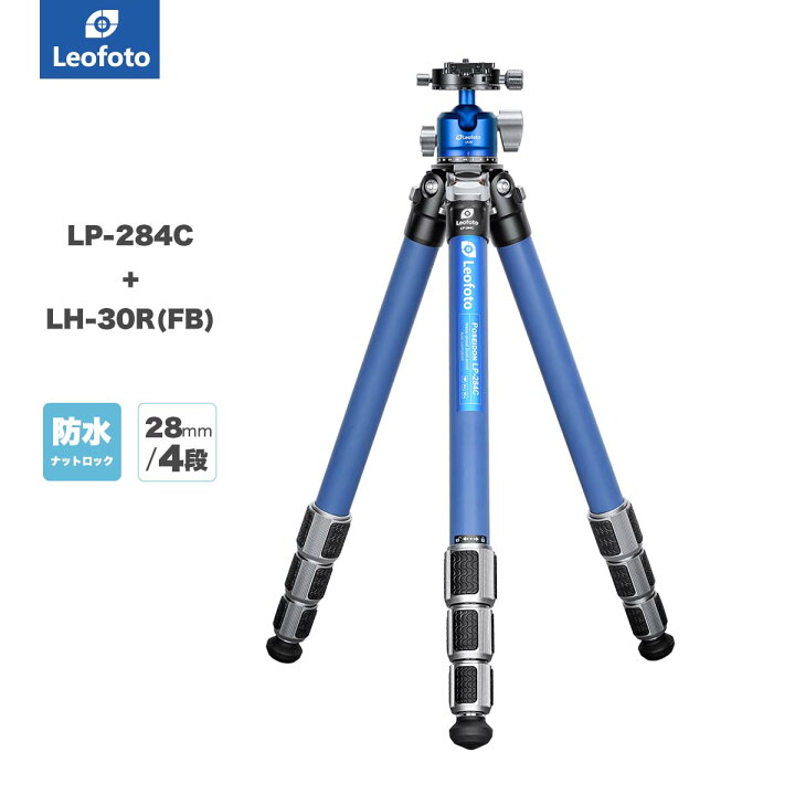 楽天市場】Leofoto(レオフォト) LP-284C+LH-30R(FB) 防水防砂カーボン 