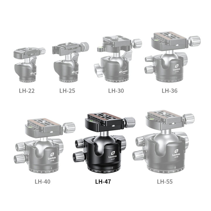 楽天市場】Leofoto(レオフォト) LH-47 自由雲台［ボール径47mm 