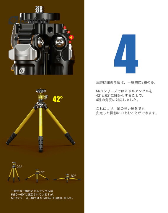 楽天市場】【一年保証】Leofoto(レオフォト) LY-224C+LH-25R カーボン 