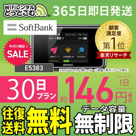 WiFi レンタル 30日 無制限 高速 往復送料無料 即日発送 レンタルwifi レンタルwi-fi wifiレンタル ワイファイレンタル ポケットWiFi レンタルワイファイ Wi-Fi ソフトバンク 空港受取 1ヶ月 E5383 引っ越しwifi 入院wifi 一時帰国wifi 引越wifi 国内専用 在宅勤務 契約不要