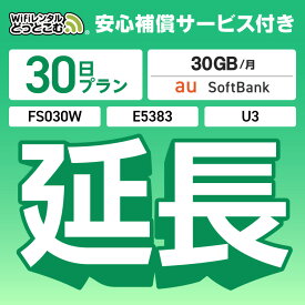 安心補償付きプレミアムプラン専用 【延長専用】 U3 FS030W E5383 30GB モデル wifi レンタル 延長 専用 30日 ポケットwifi Pocket WiFi レンタルwifi ルーター wi-fi 中継器 wifiレンタル ポケットWiFi ポケットWi-Fi WiFiレンタルどっとこむ