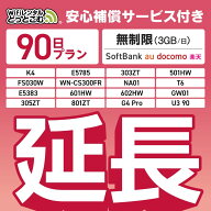 【延長専用】安心補償付き SoftBank 無制限 K4 501HW 303ZT E5785 FS030W NA01 WN-CS300FR E5383 T6 無制…