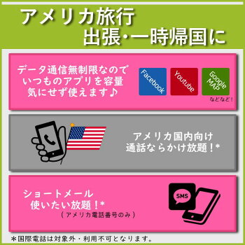 アメリカSIMT-MobileプリペイドSIMSIMカード7日間データ容量無制限音声通話SMS代込み