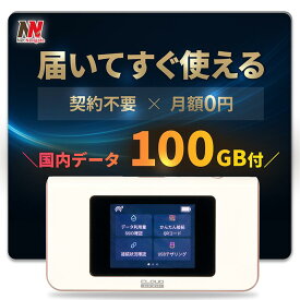 チャージ式 wi-fi プリペイド ポケットWiFi チャージWiFi 100GB付 365日 リチャージ レンタル不要 買い切り型 モバイルルーター 契約不要 返却不要 ギガチャージ付き 持ち運び 月額費用なし 月額0円 チャージ機能付き ネットナビゲート