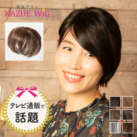 カズエウィッグ 自然 ミセス 白髪隠し ヘアピース ポイントウィッグ 快適 テレビショッピングで話題 『MOCCHA ポイントウィッグ』 軽い着け心地 50代 60代 70代 薄毛 カバー 白髪 シニア ウィッグ レディース 女性 かつら 普段使い kazueウィッグ KAZUE WIG 送料無料