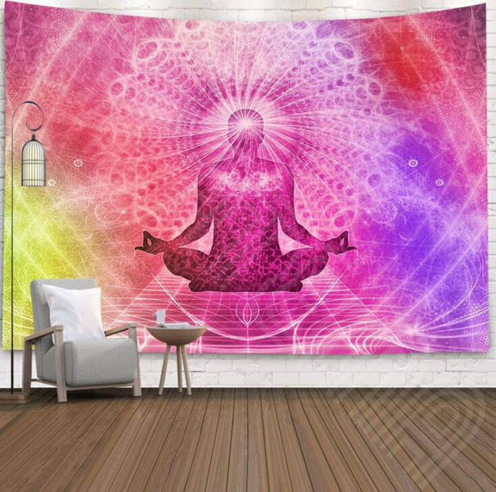 楽天市場 タペストリー 大判 大きい 目隠し マジックマッシュルーム 幻覚世界 サイケデリック 幻想的 瞑想 アート 飾り カーテン 150cmx130cm 店舗用アートマルチカバー オシャレ テレワーク 商品撮影 背景 ビデオ会議 ズーム会議 壁掛 オシャレ 模様替え 布 店舗 什器