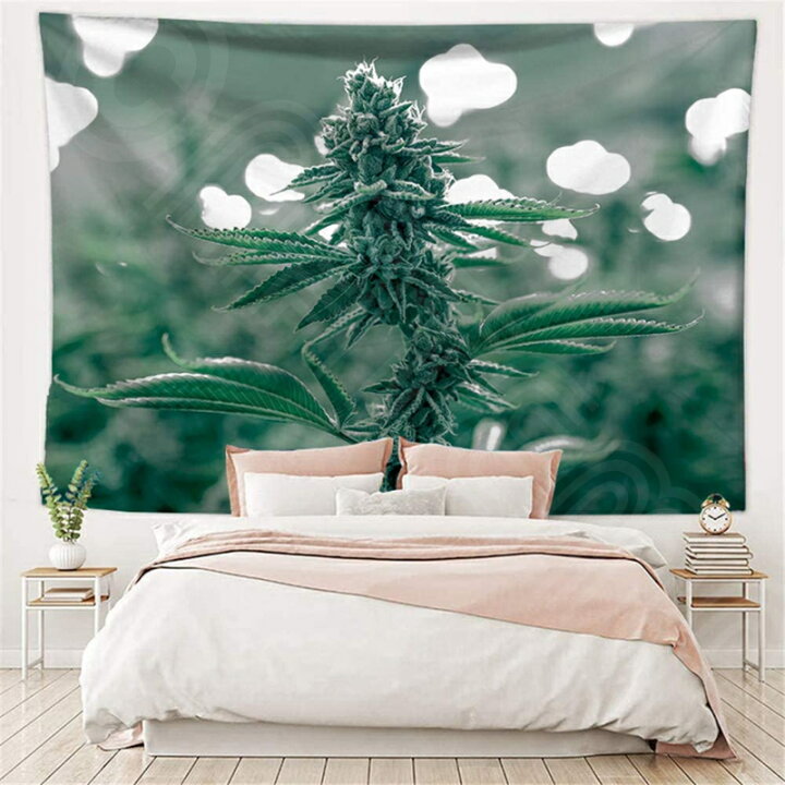 楽天市場 タペストリー マリファナ バッズ 4 カンナビス 麻 Thc テトラヒドロカンナビノール Marijuana サイケデリック 幻想的 瞑想 大判 大きい 目隠し カーテン 150cmx130cm マルチカバー オシャレ テレワーク 背景 インディカ サティバ 壁掛 Wigggy Oridinal Desgin