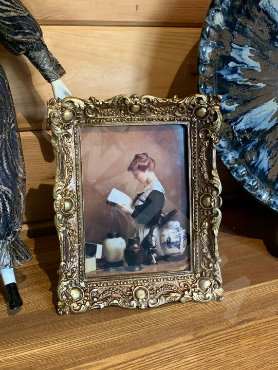 楽天市場】写真スタンド フォトフレーム アンティークの風合い ロココ 