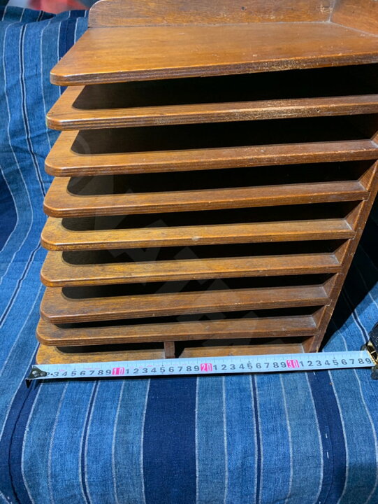 楽天市場】【中古】書類棚 デスクトップ A4サイズ 木製 9段 珍しい 