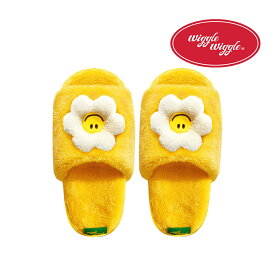 【Wiggle Wiggle公式】ぬいぐるみ付きスリッパ Smile We Love ルームシューズ おしゃれ カップル メンズ レディース 来客用 プレゼント 冷え防止 屋内 寒さ対策 秋冬 冬 韓国 可愛い 人気ブランド ウィグルウィグル